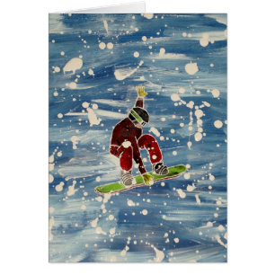 Snowboarding-kort Hälsningskort