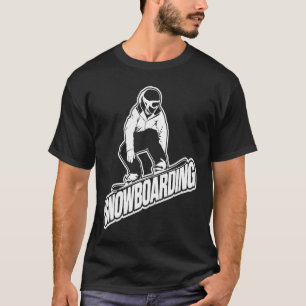 Snowboarding Large Shredder Lettering Underbar Sno T Shirt