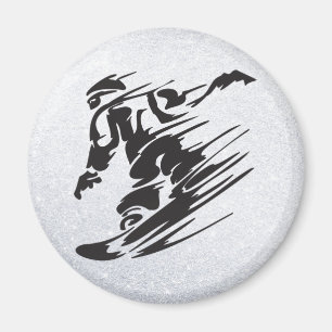 snowboarding magnet