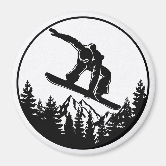 Snowboarding Magnet (Framsidan)