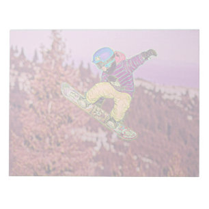 Snowboarding-målning Anteckningsblock