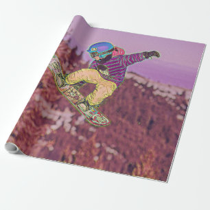 Snowboarding-målning Presentpapper