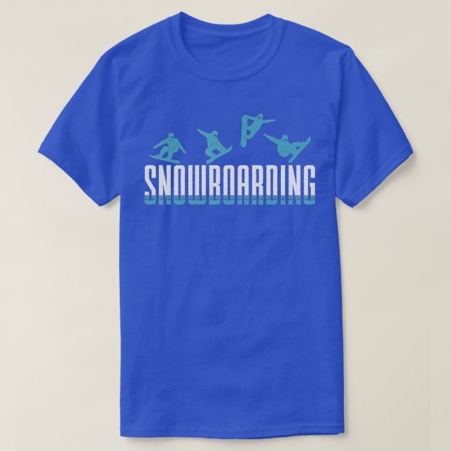 Snowboarding Manar Snowboarders slopes sno T Shirt (Design framsida)