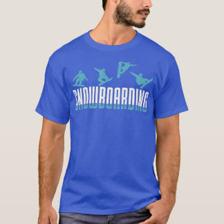 Snowboarding Manar Snowboarders slopes sno T Shirt