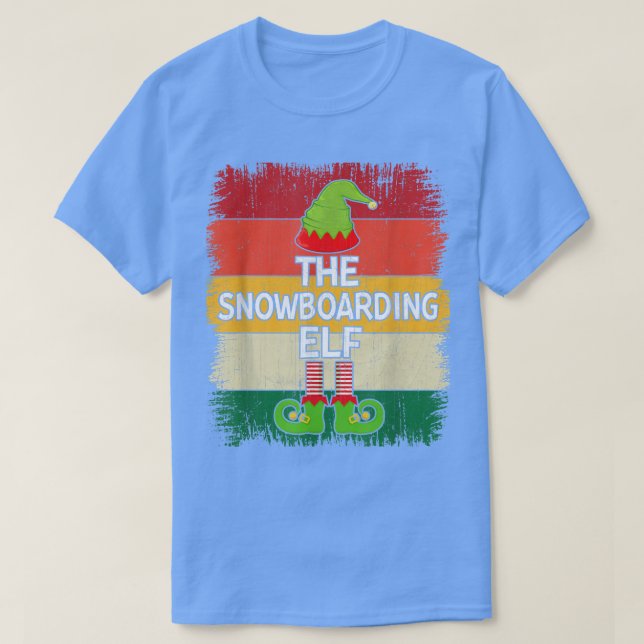 Snowboarding Matching Group jul Party Pa T Shirt (Design framsida)