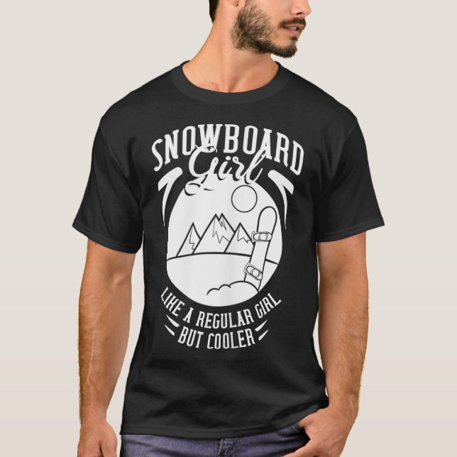 Snowboarding Mountain Funny Freestyle _4 T Shirt (Framsida)