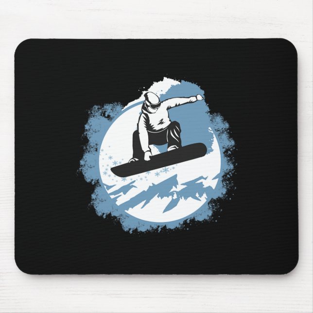 Snowboarding Mountain Wintersport Ski Musmatta (Framsidan)