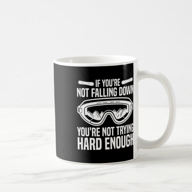 Snowboarding om du inte faller ner kaffemugg (Höger)