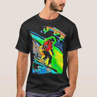 Snowboarding Pop Art T Shirt