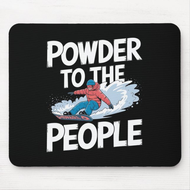 Snowboarding - Pulver till folk Snowboar Musmatta (Framsidan)