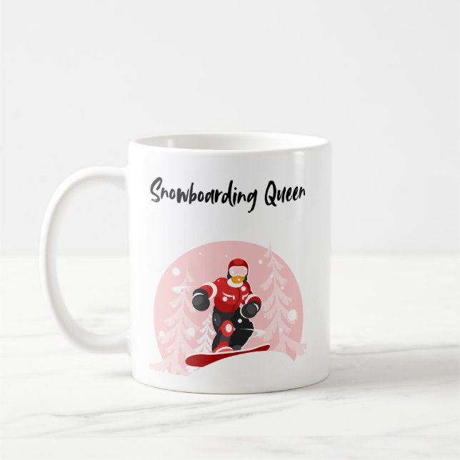 Snowboarding Queen Kaffemugg (Vänster)