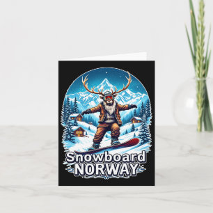 Snowboarding Reindeer Äventyr i Norge Kort