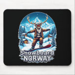 Snowboarding Reindeer Äventyr i Norge Musmatta<br><div class="desc">Snowboarding Reindeer Äventyr i Norge</div>