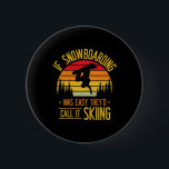 Snowboarding Retro Skiing på Snö Snowboarder Knapp<br><div class="desc">Snowboarding Retro Skiing på Snö Snowboarder</div>