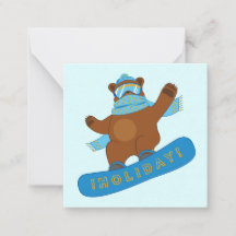 Snowboarding roligt Bear