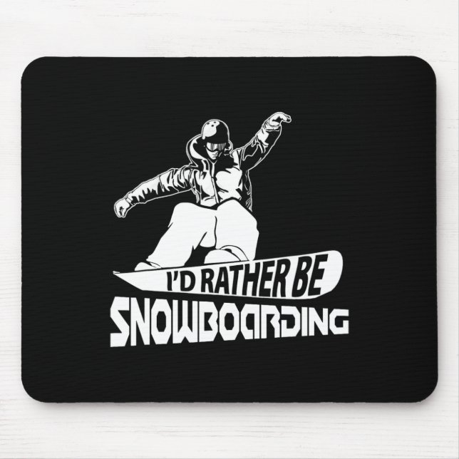 Snowboarding Shirt Snö Boarding Snö Board Musmatta (Framsidan)