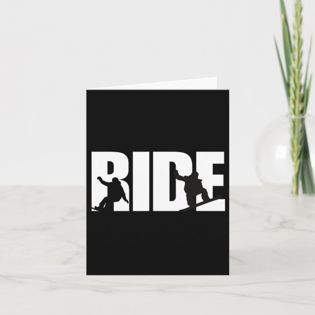 Snowboarding Shirt Snowboarder Snowboard Älskare S Kort (Framsida)