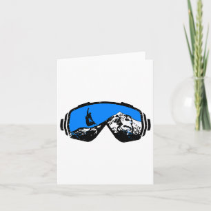Snowboarding Ski Goggles Mountain Distress Desig Kort