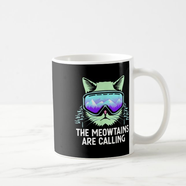 Snowboarding Skiing Art För manar Women Kid Winter Kaffemugg (Höger)