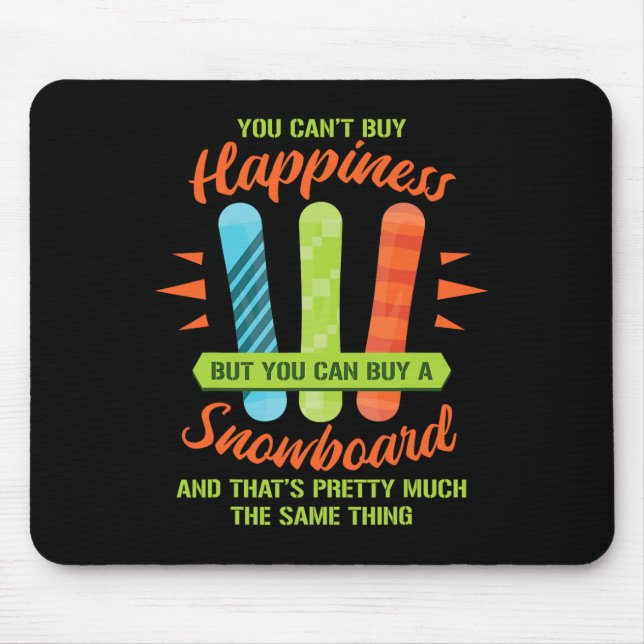 Snowboarding Skiing Funny Snowboarder Gi Musmatta (Framsidan)