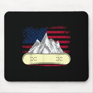 Snowboarding Skiing Snowboard American Flagga Snow Musmatta