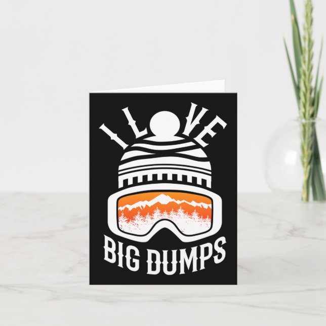 Snowboarding Skiing Snowboard Funny Snowboarder Kort (Framsida)