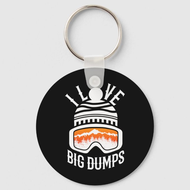 Snowboarding Skiing Snowboard Funny Snowboarder Nyckelring (Framsida)