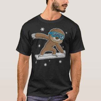 Snowboarding Sloth Snowboarder Snowboard Winter Sp T Shirt