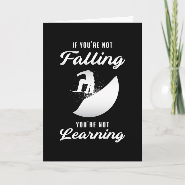 Snowboarding Snö Snowboarder Funny Gift Kort (Framsida)