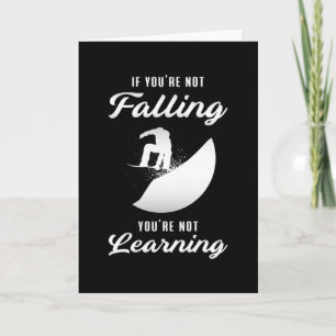 Snowboarding Snö Snowboarder Funny Gift Kort