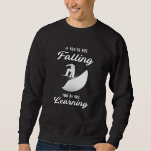 Snowboarding Snö Snowboarder Funny Gift Lång Ärmad Tröja