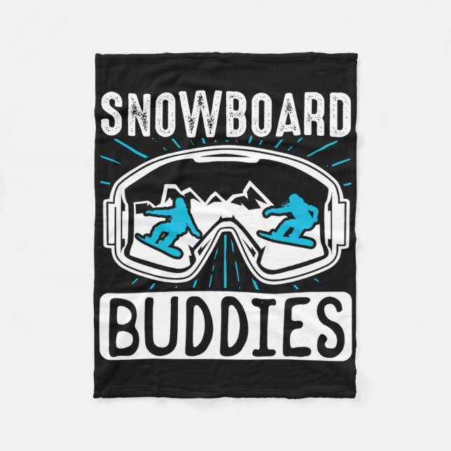 Snowboarding Snowboard Buddies Fleecefilt (Framsidan)