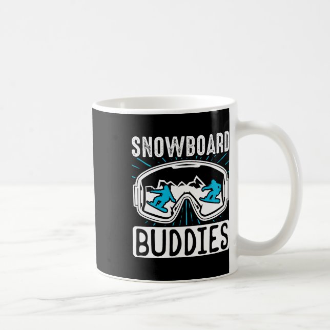 Snowboarding Snowboard Buddies Kaffemugg (Höger)