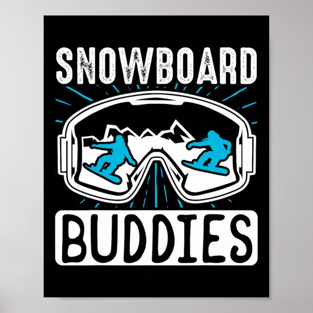 Snowboarding Snowboard Buddies Poster (Framsidan)