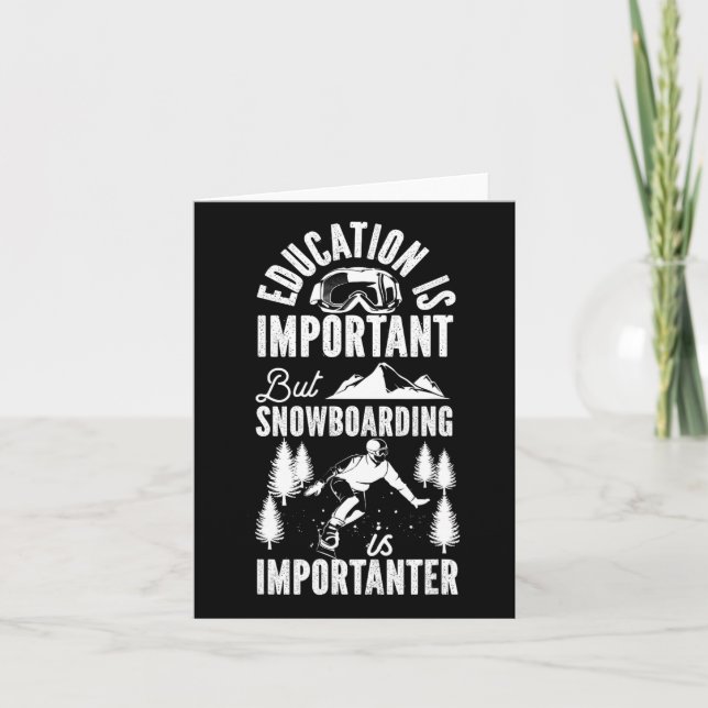 Snowboarding Snowboard Education är viktig, men Kort (Framsida)