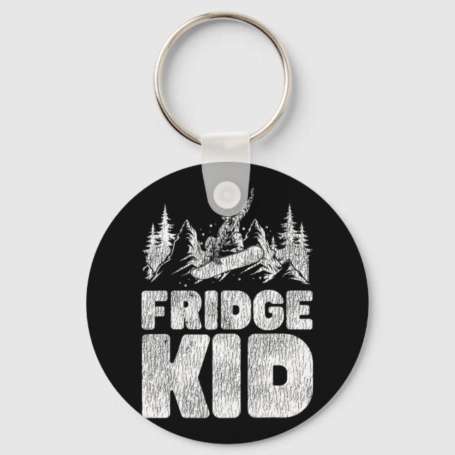 Snowboarding Snowboard Fridge Kid Nyckelring (Framsida)
