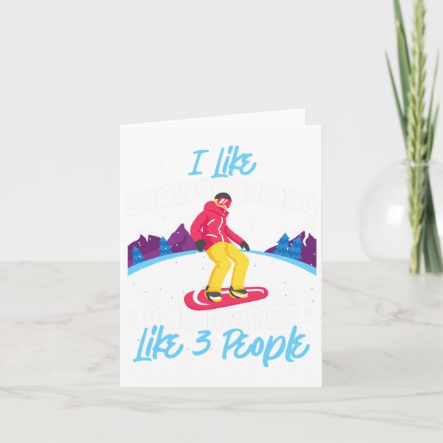 Snowboarding Snowboard, jag gillar snowboarbatt oc Kort (Framsida)