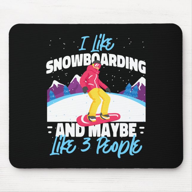 Snowboarding Snowboard, jag gillar snowboarbatt oc Musmatta (Framsidan)