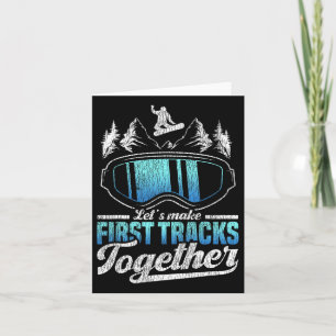 Snowboarding Snowboard Låt oss först Tracks täcke Kort