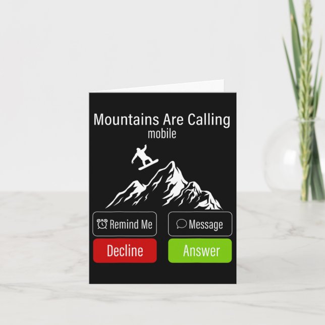 Snowboarding Snowboard Mobile Mobil Visning Mounta Kort (Framsida)