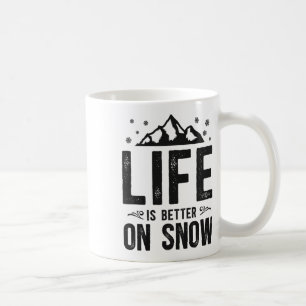 Snowboarding Snowboard Mountain Ski Skiing Kaffemugg
