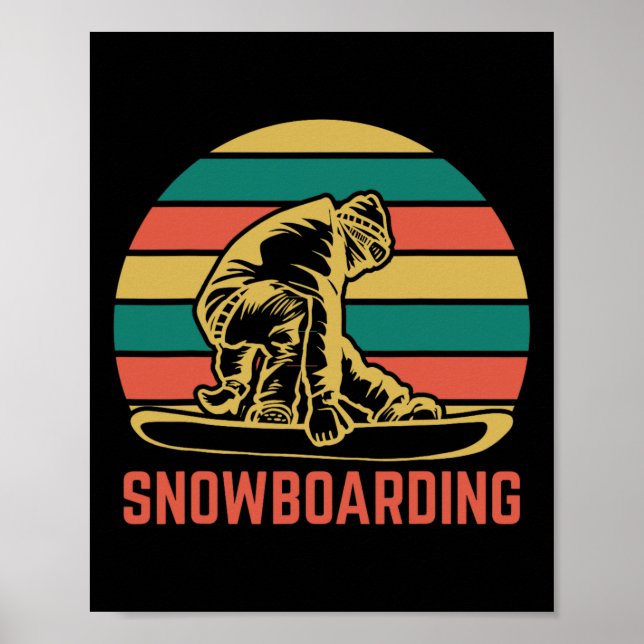 Snowboarding Snowboard Poster (Framsidan)