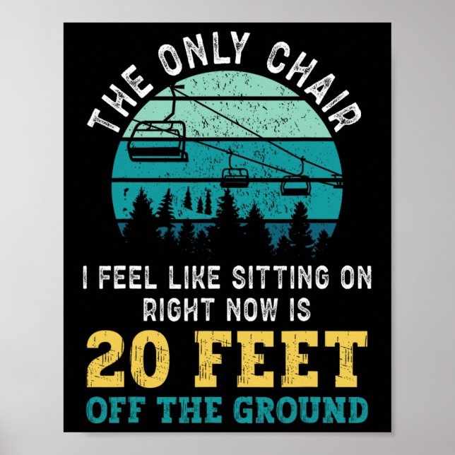 Snowboarding Snowboard Ski Hiss Vintage Retro the Poster (Framsidan)