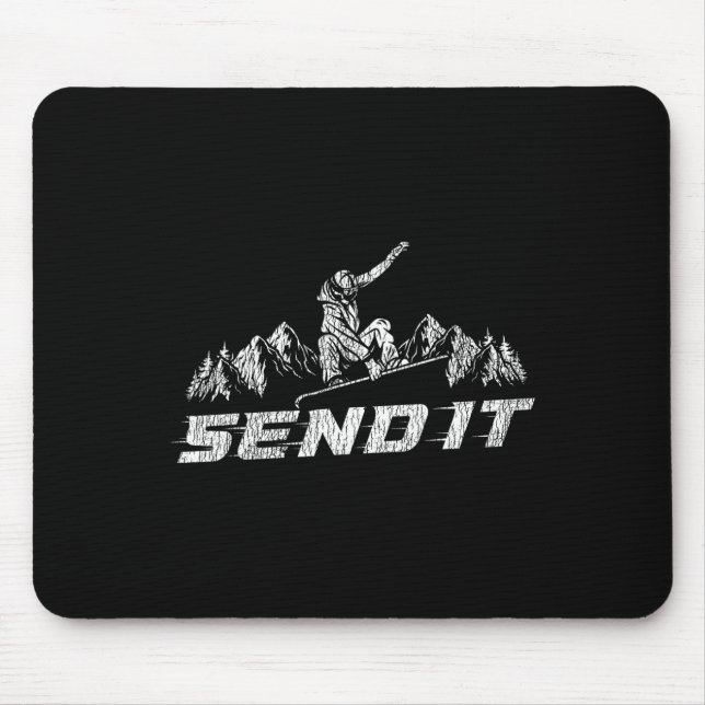 Snowboarding Snowboard skickar den Musmatta (Framsidan)