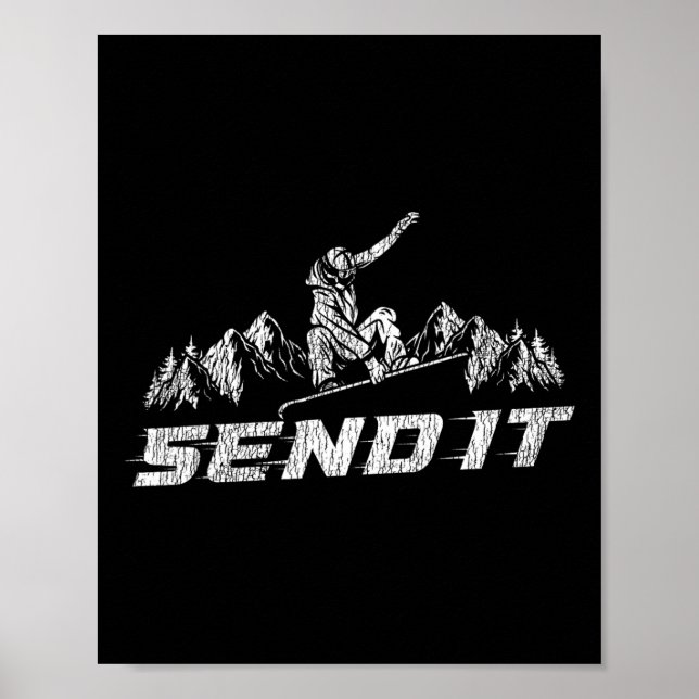Snowboarding Snowboard skickar den Poster (Framsidan)