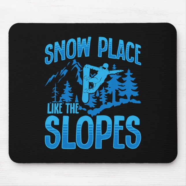 Snowboarding Snowboard Snö Ställe som Slopes Musmatta (Framsidan)