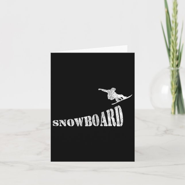 Snowboarding Snowboard Snowboard Kort (Framsida)