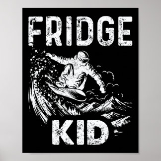 Snowboarding Snowboard Vintage Fridge Kid Poster