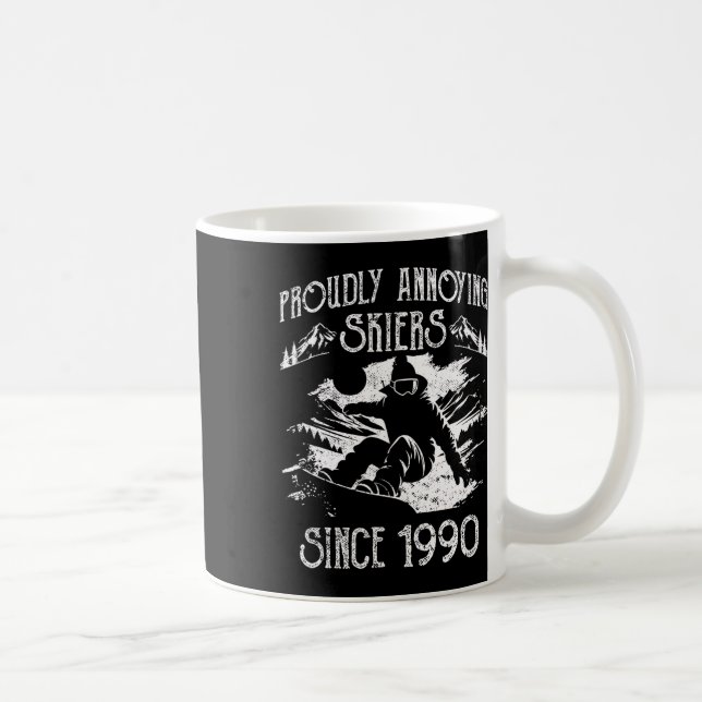 Snowboarding Snowboard Vintage Proudly Annoying Sk Kaffemugg (Höger)