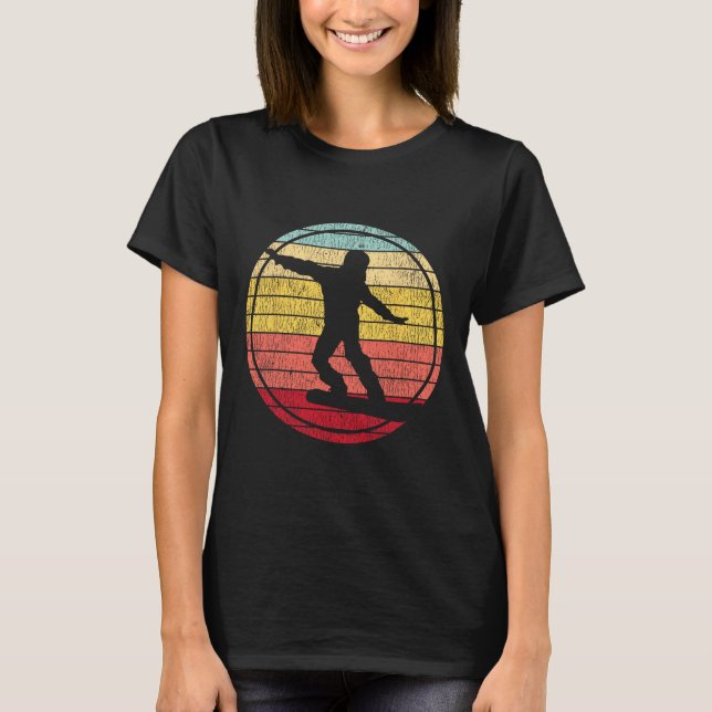 Snowboarding Snowboard Vintage Retro 11 T Shirt (Framsida)